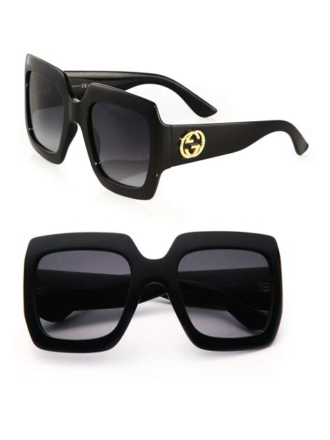 gucci havana optical glasses|gucci 54mm oversized square sunglasses.